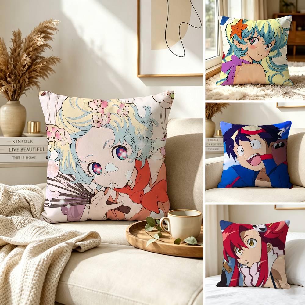 Home Textiles Là Gì - Anime G-Gurren L-Lagann Pillow Case for