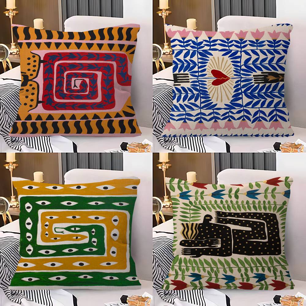 Home Textiles Egypt - Egypt Colorful Abstract Tiger Pillow Gift