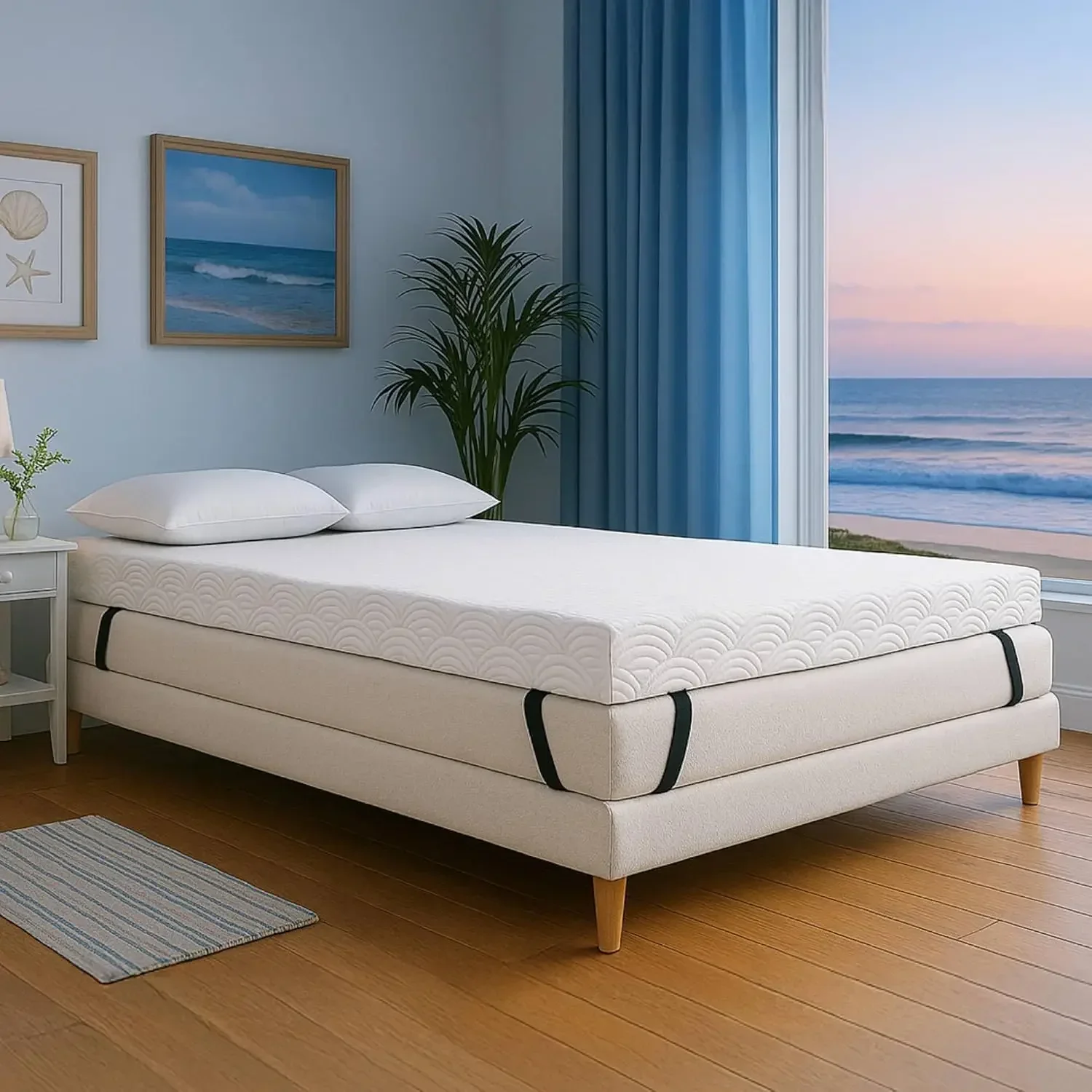 Mattress Pad Topper - Active Cooling 4 Inch Queen Size