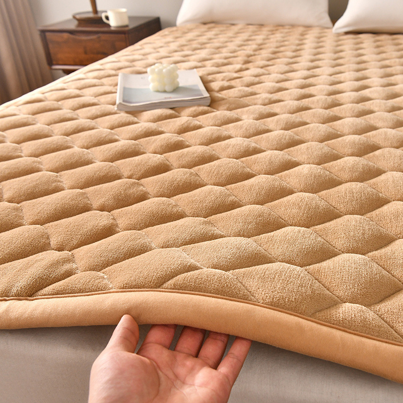 Thickened Flannel Mattress Hou - Mattress Pad Topper review and price