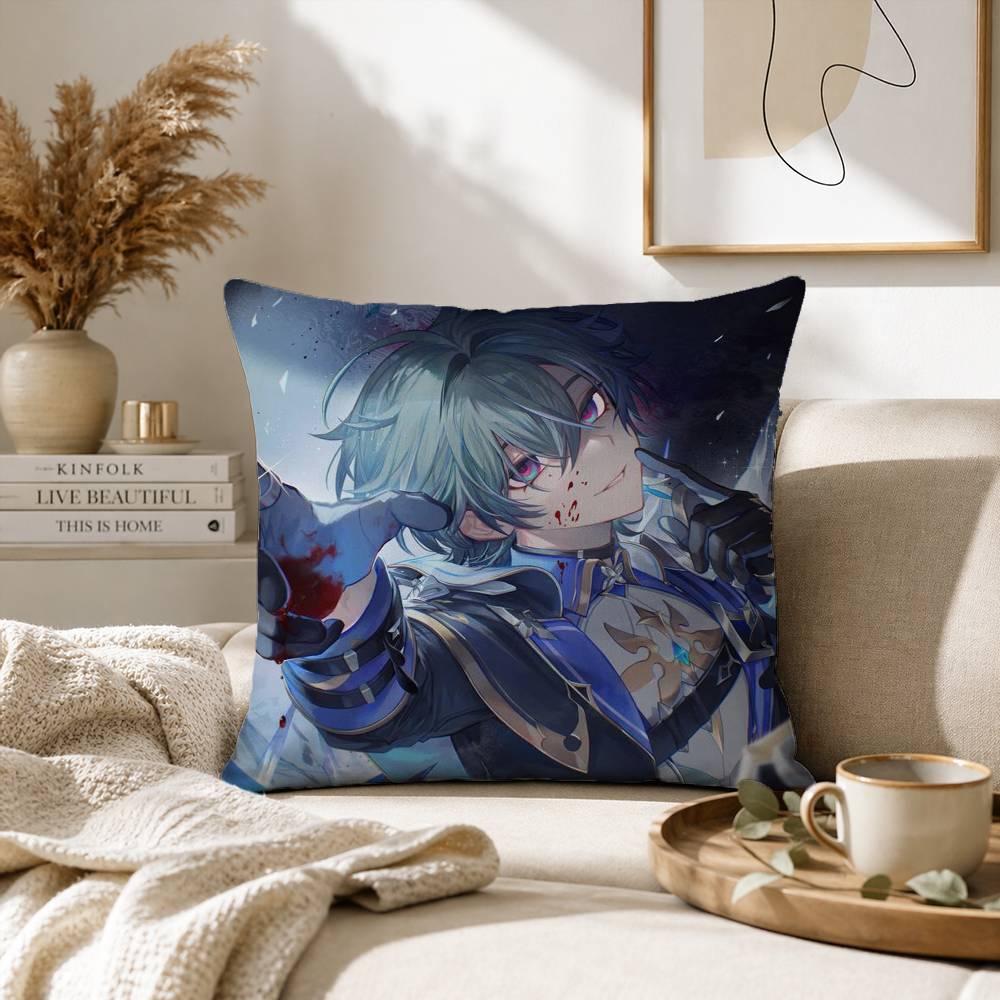 Cryo L-Lohen G-Genshin Pillow  - Home Textiles Là Gì review and price