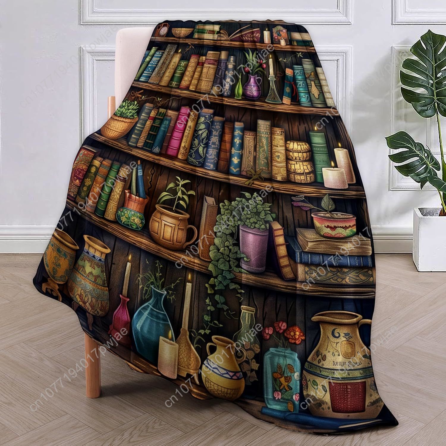 Vintage Bookshelf Blanket Read - Home Textiles Towel review and price