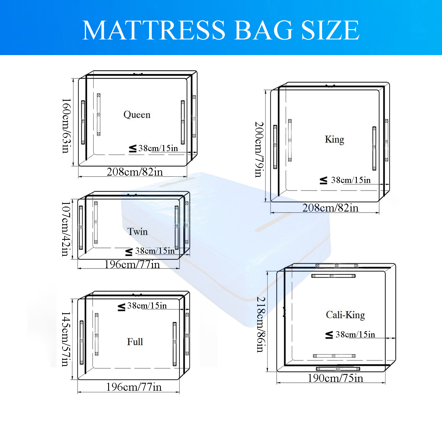 Mattress Bag for Moving and St - Mattress Pad Topper review and price