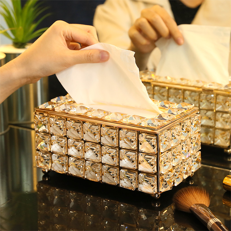 Crystal Glass Tissue Box Cover - Home Textiles Towel review and price