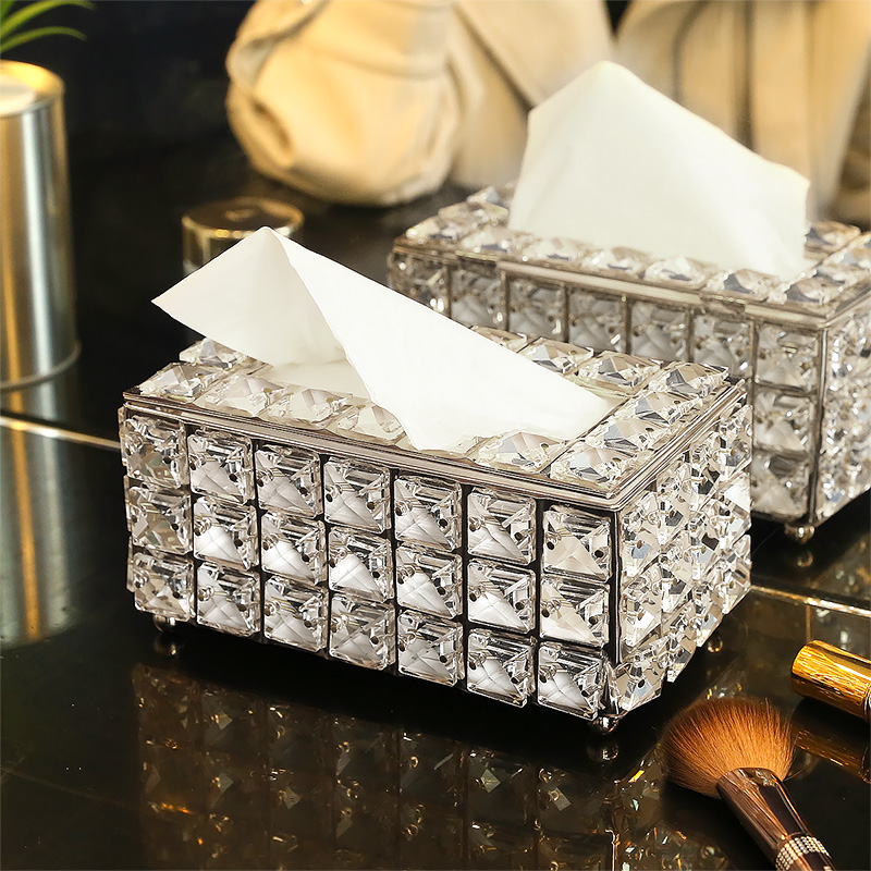 Crystal Glass Tissue Box Cover - Home Textiles Towel review and price