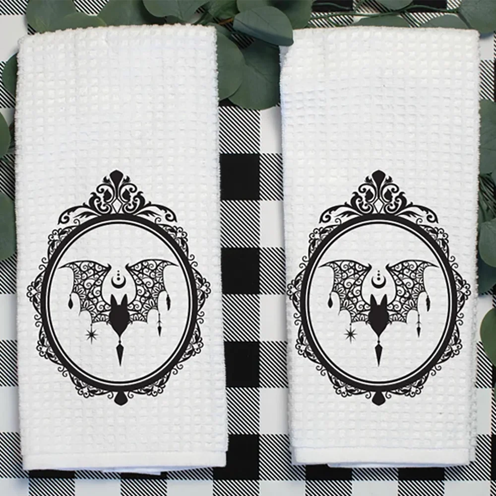 1pcs Victorian Gothic Bat Tea  - Home Textiles Towel review and price