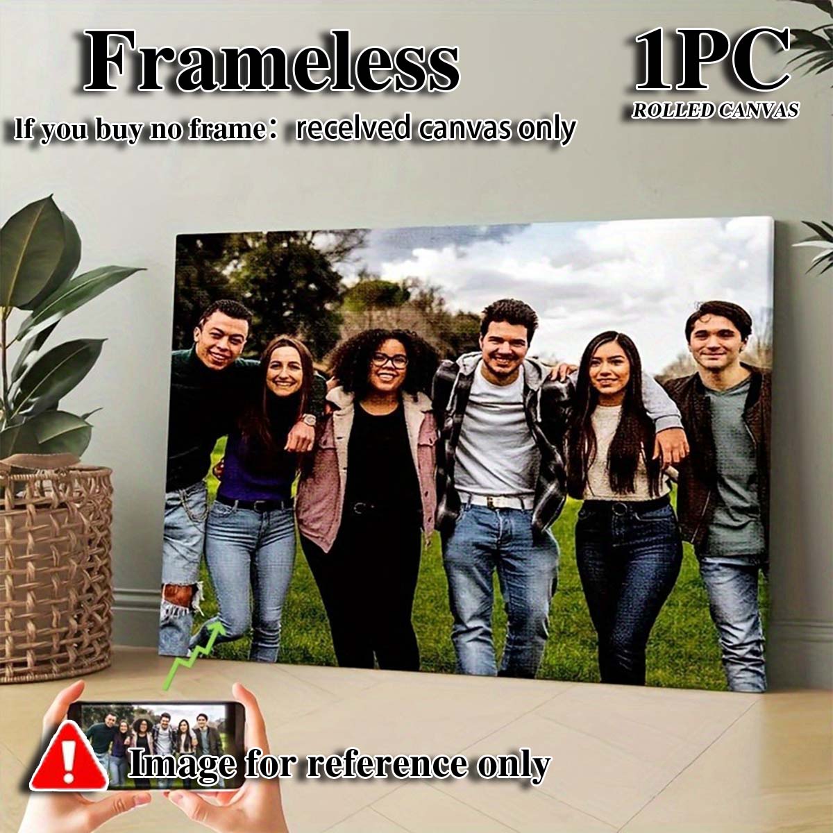 Custom 2D Photo Canvas Wall Ar - Home Textiles Images review and price
