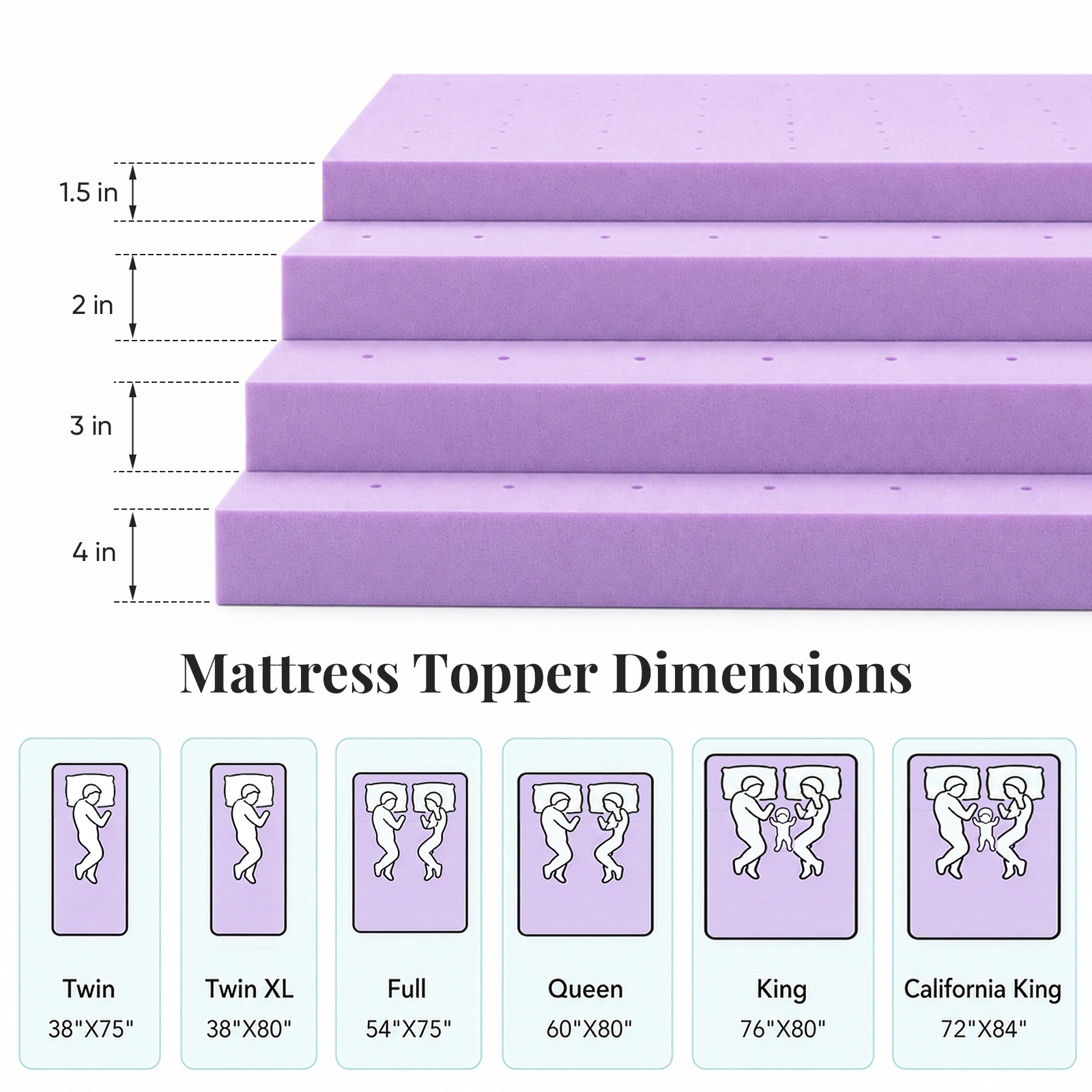 JHK 1.5 Inch Cooling Memory Fo - Mattress Pad Topper review and price