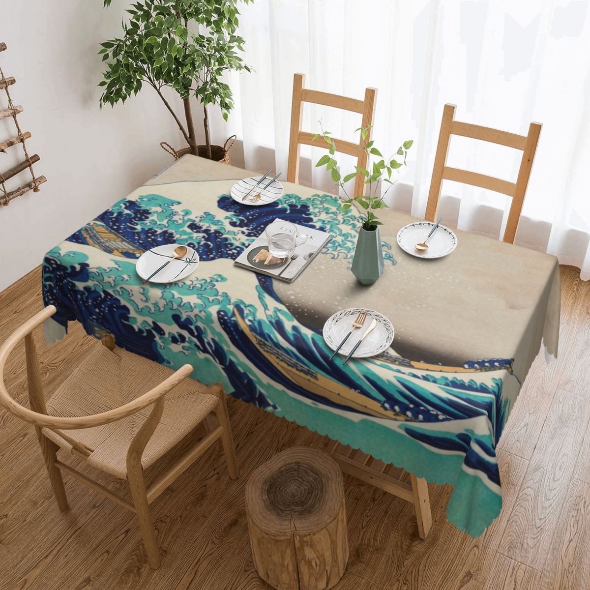 Great Wave Off Kanagawa Vintag - Japanese Home Textiles review and price